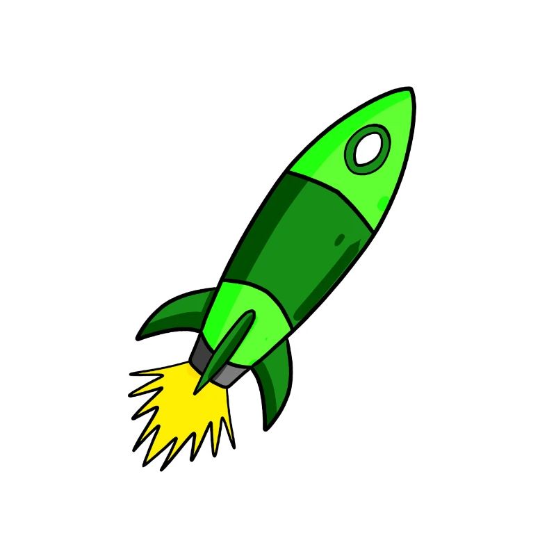 Fusée verte