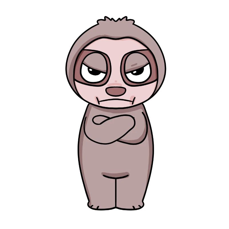 Sloth annoyed