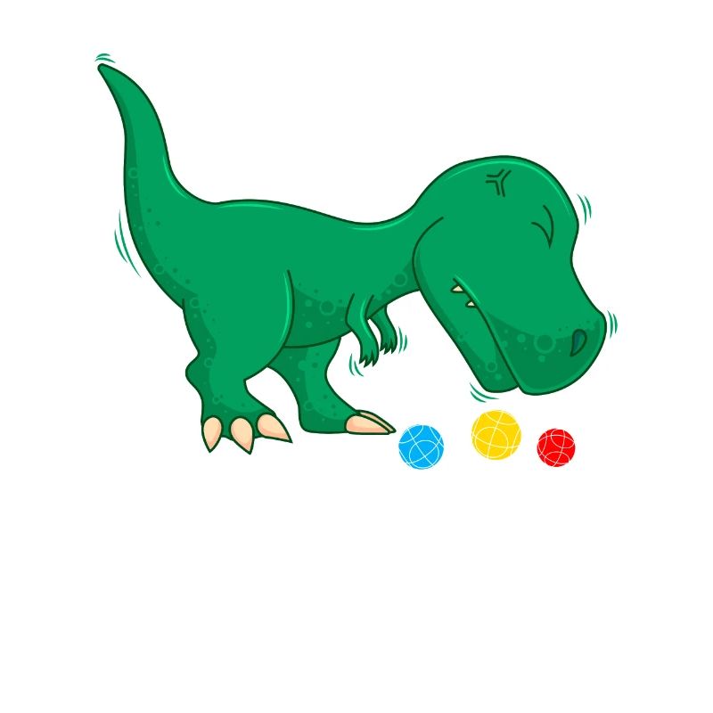 Lustiger Boule Spruch TRex hasst Boule Boccia
