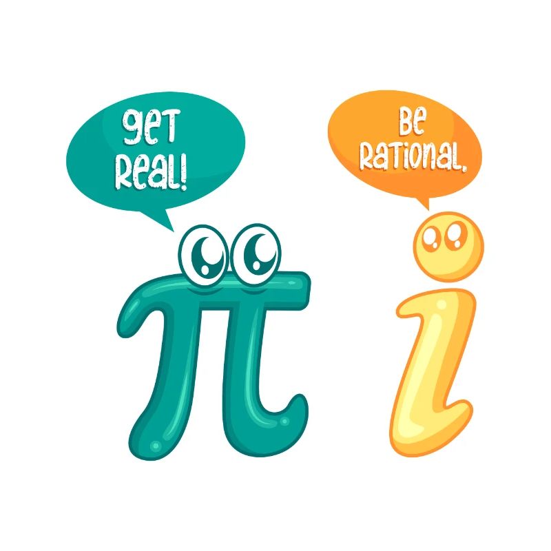 Mathe Witz Pi Get Real be rational Mathematiker