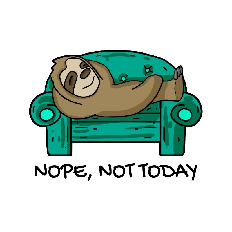 Sloth funny on sofa gift