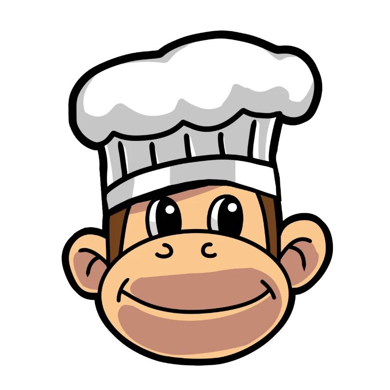 Cook Cooks Monkey Hobby Chef Culinary Art Kitchen