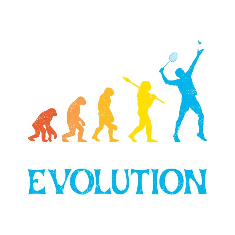 Badminton Evolution Affe Badmintonspieler