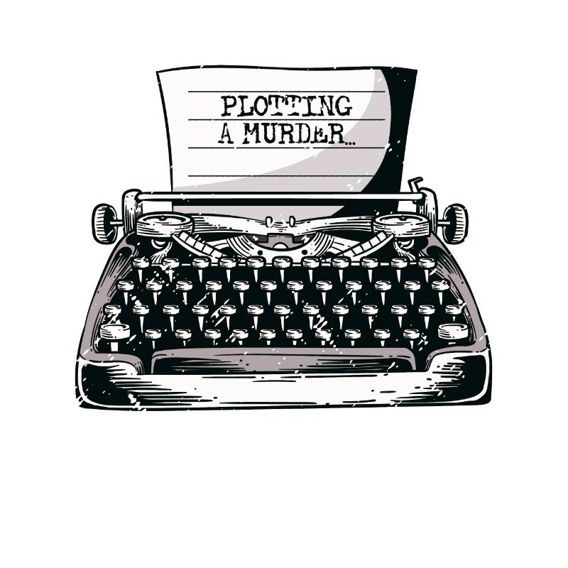Plotting A Murder Typewriter Author Writer Book