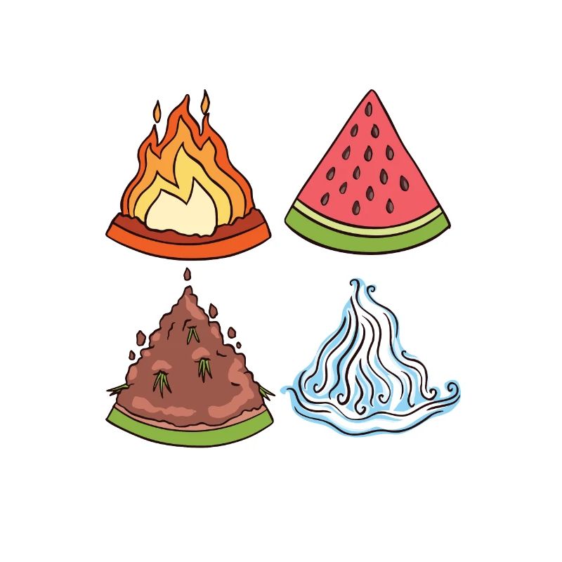 The Elemelons melons in the four elements