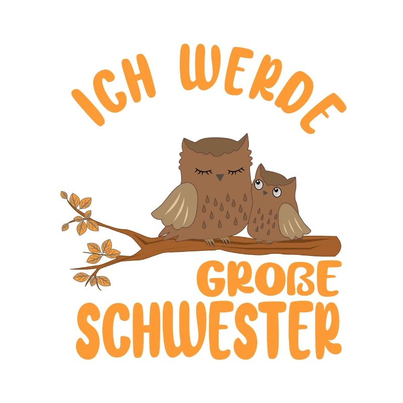 Ich werde Große Schwester Eulen Mädchen Geschenke