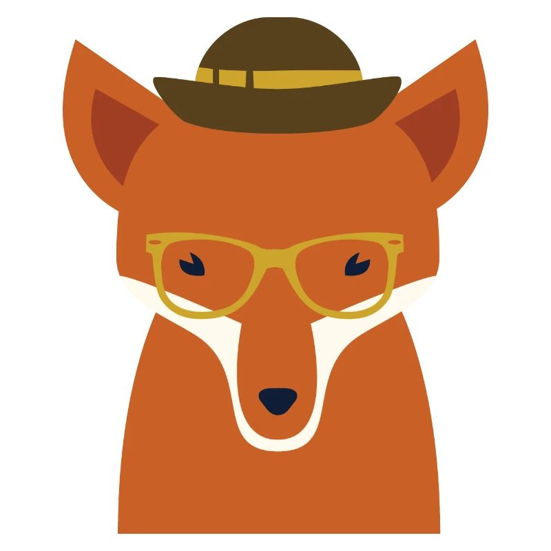 hipster fox