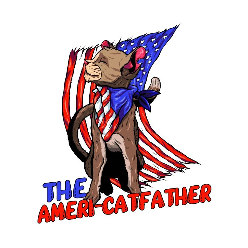 Ameri-catfather July 4 Independence Day