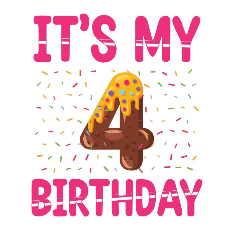 C’est mon 4e anniversaire | Sprinkles Thématique