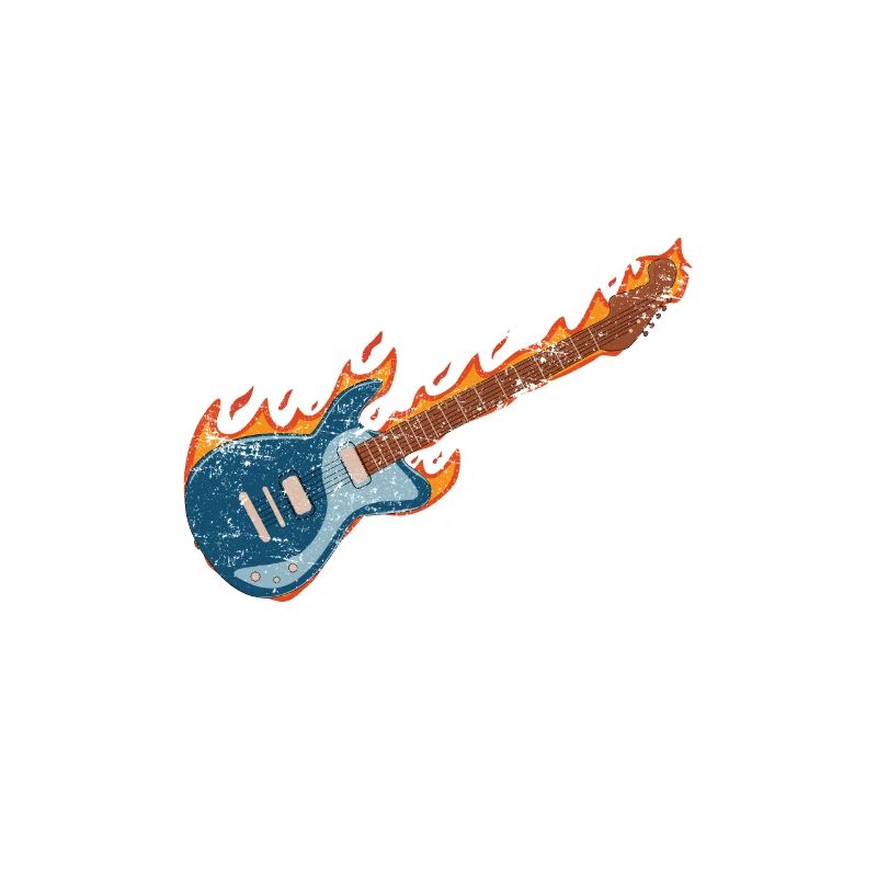Caution May Spontaneously Shred Electric Guitar Pl