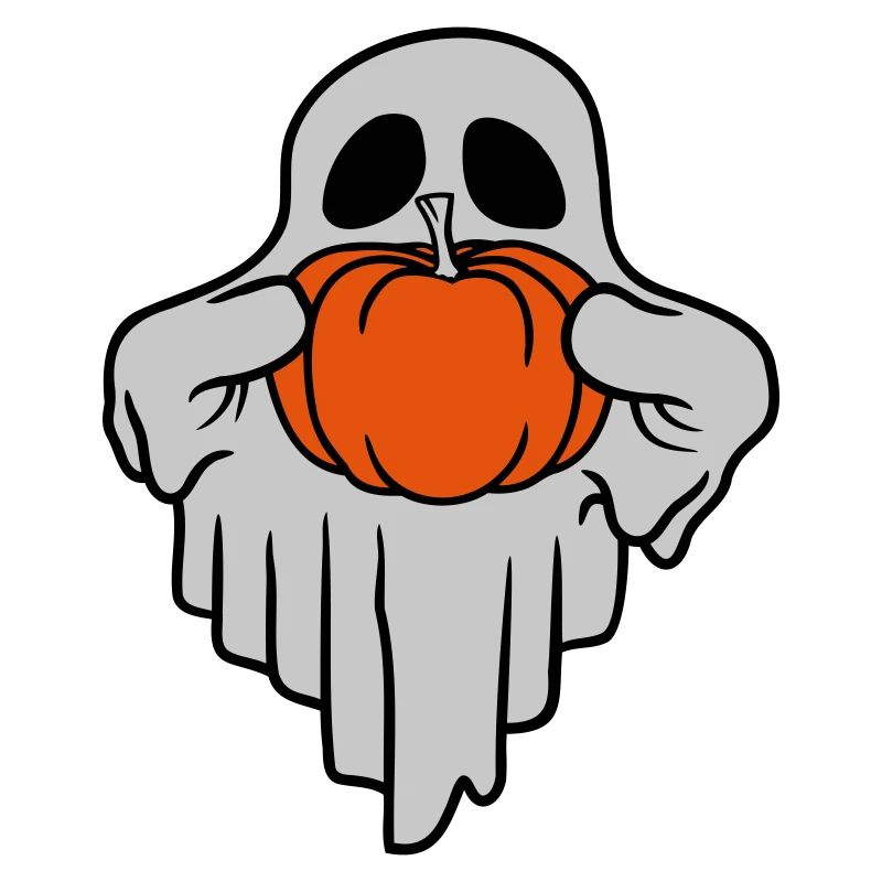 Pumpkin Ghost Halloween Comic