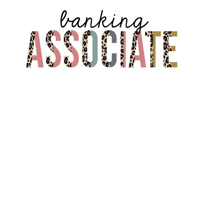 Banking associate Leopard Print Funny