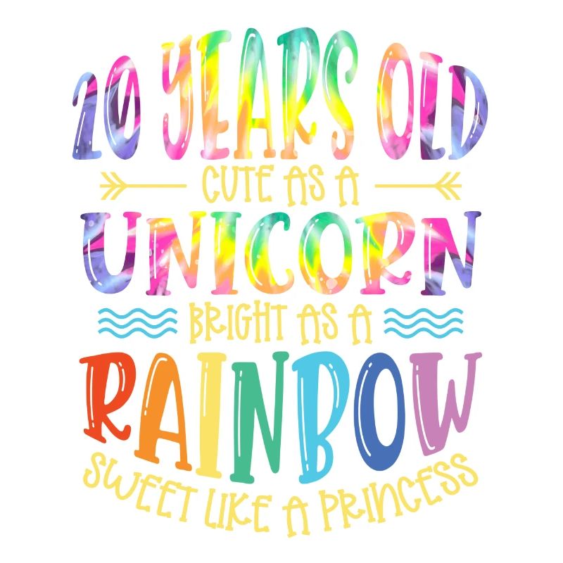 20 ans Mignon comme une licorne Brillant Comme