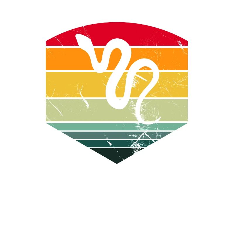 Snake Retro Reptile Python Idée cadeau