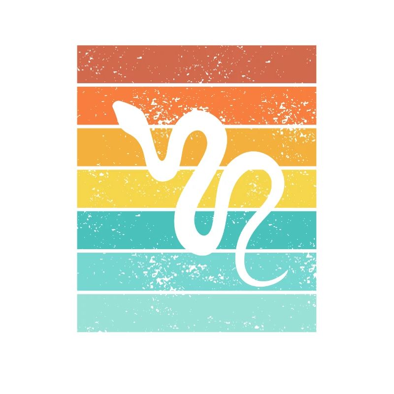 Snake Retro Reptile Python Idée cadeau