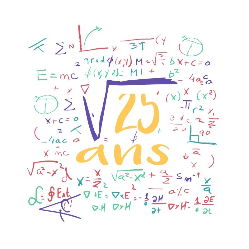 Square root 25 years