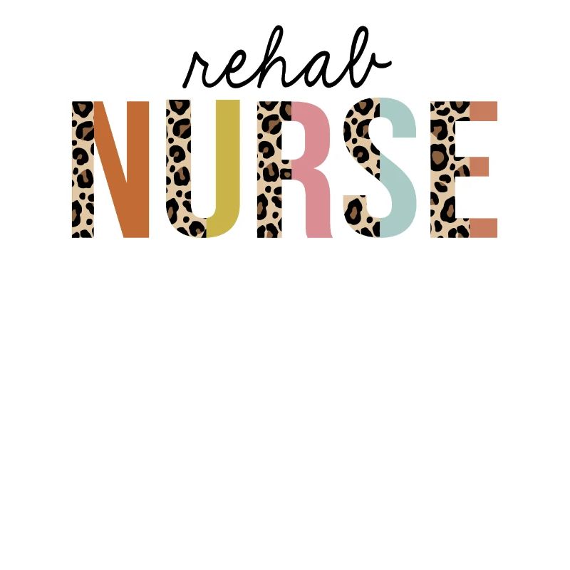 Reha Krankenschwester Leopard Print Registered RN Nursing