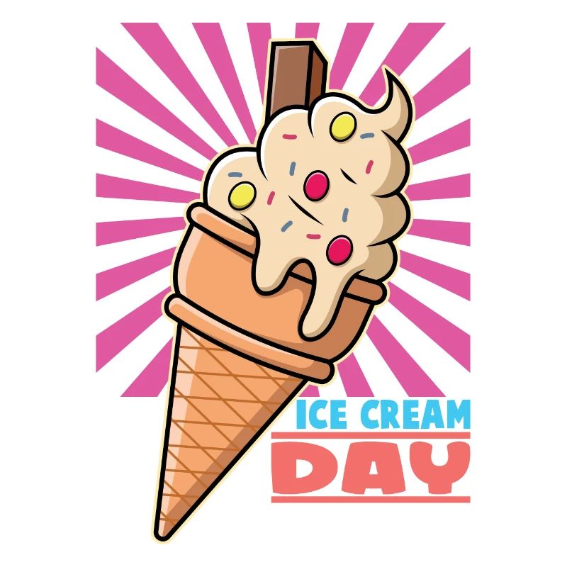 Eiscreme logo Sommer Softeis Geschenkidee