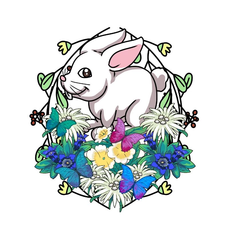 Early Spring Rabbit Easter Rabbit Child