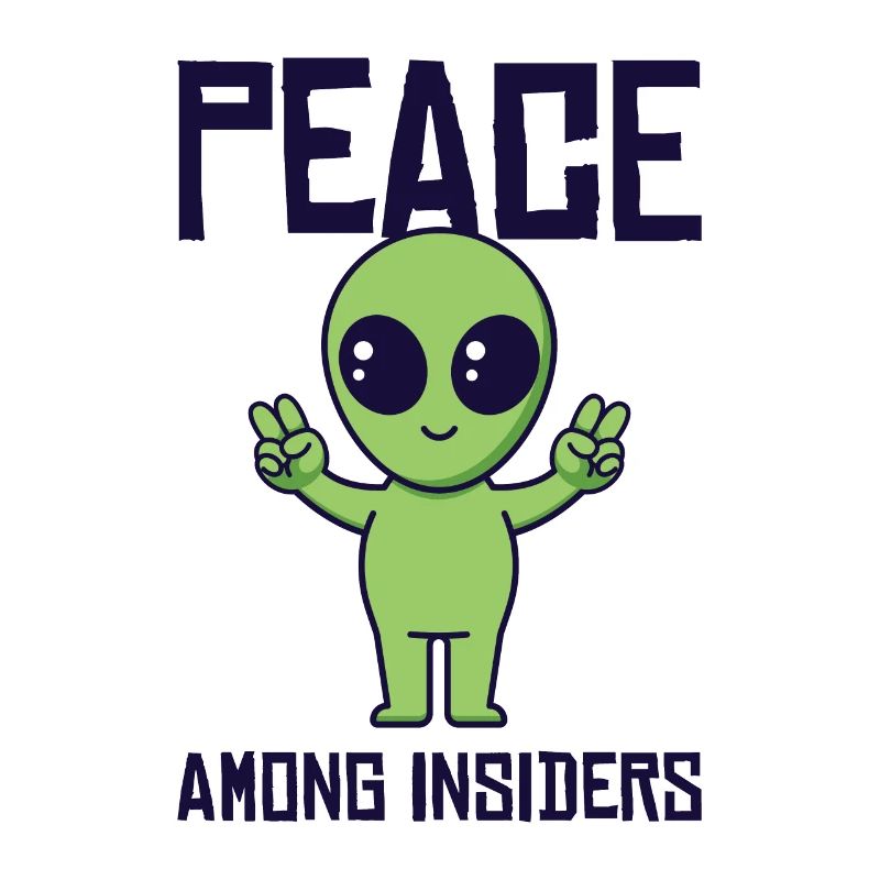 Alien Peace Alien Head Martian Space Outsider