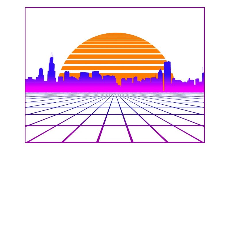 Retrowave Synthwave 80s Design