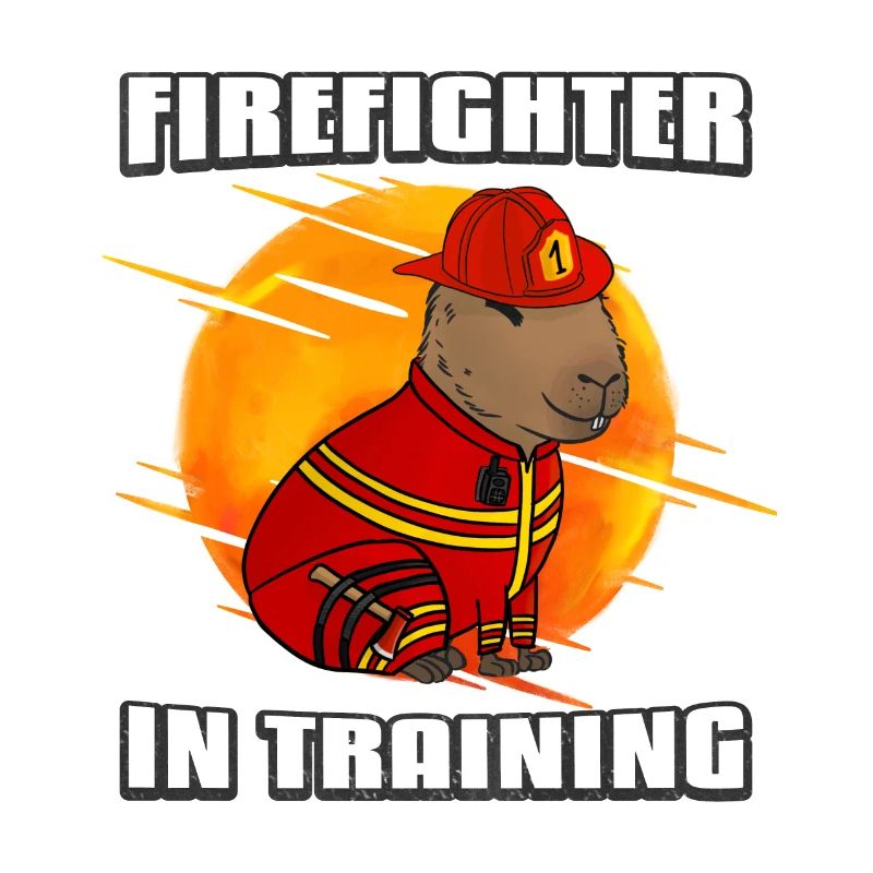 Firefighter in training