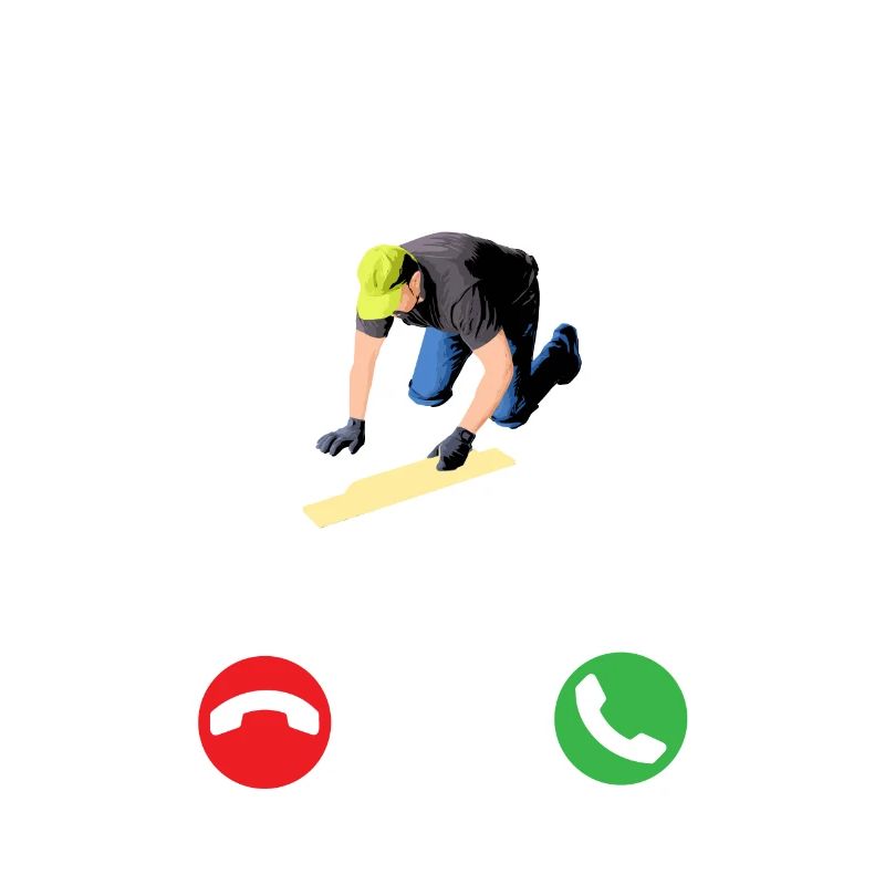 Concrete Finisher Is Calling Construction Worker