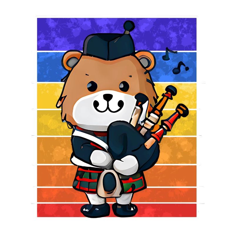 Scottish Bagpipe Bear