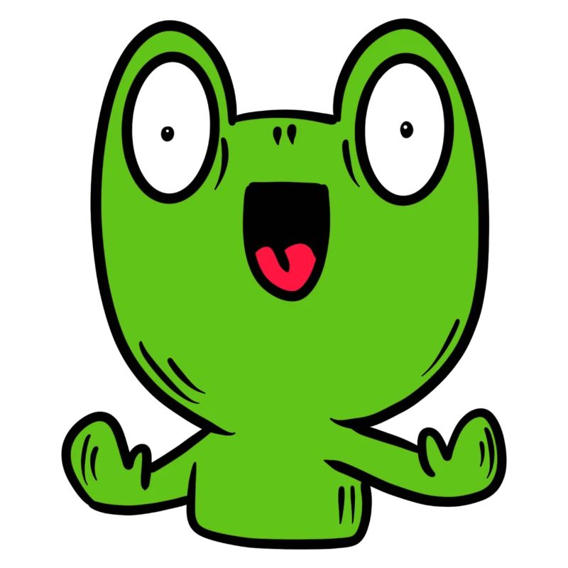 Funny frog, toad
