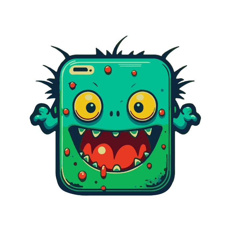 Monster Crash - Monstre de tablette verte effrontée