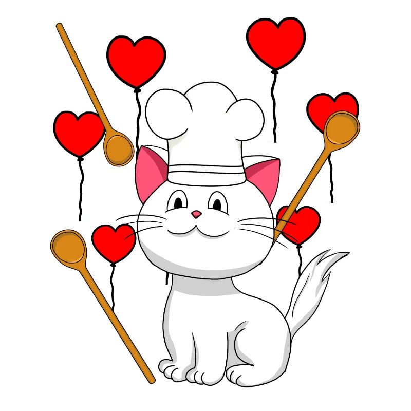 Cat Chef Birthday Gift Hobby Chef Cooking