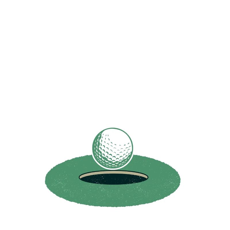 Regardez-vous mon putt? Golfing Golf