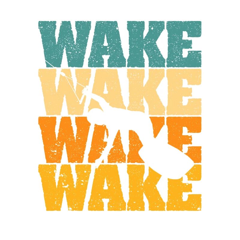 Retro Wakeboard Vintage Wake Boarding Wassersport