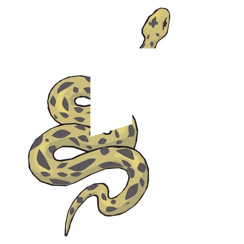 Letter e snake