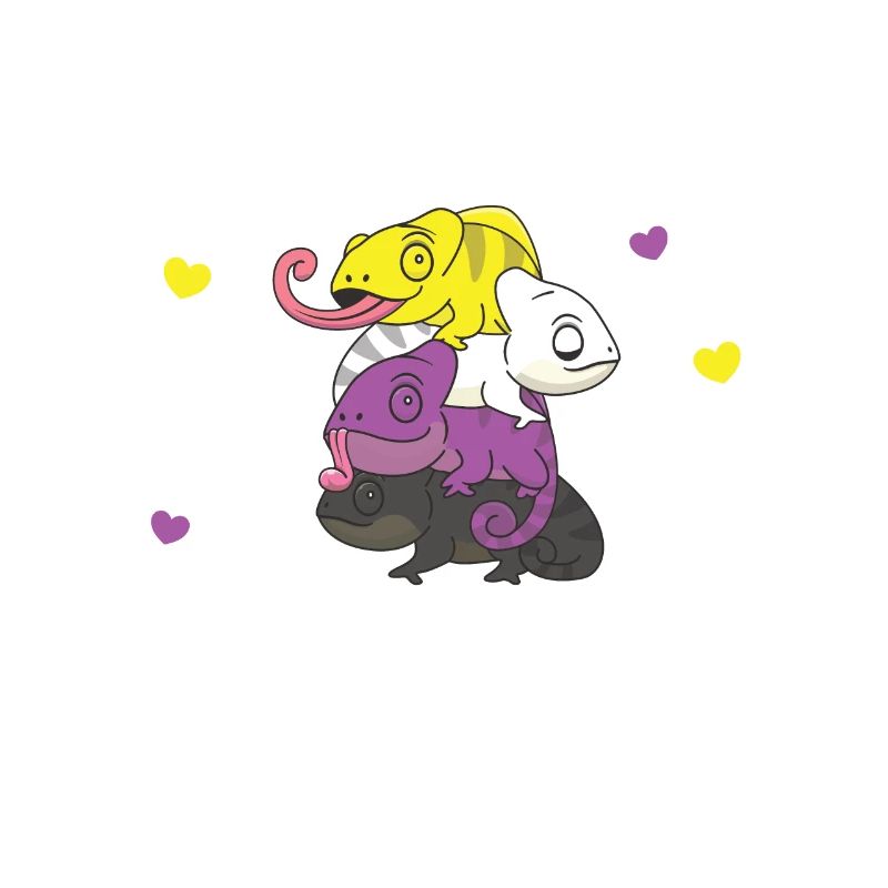 Nonbinary Chameleon Flag Pride LGBTQ Non Binary