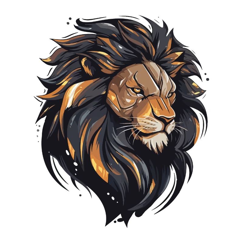 Großer mächtiger Löwe