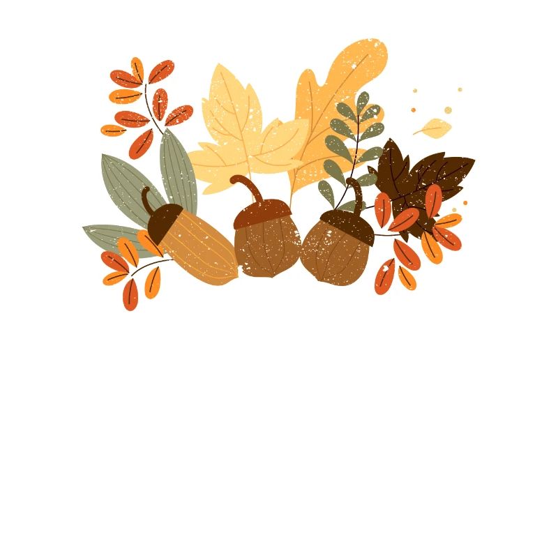 Herbstblätter Eicheln Herbst Eichhörnchen Ernte