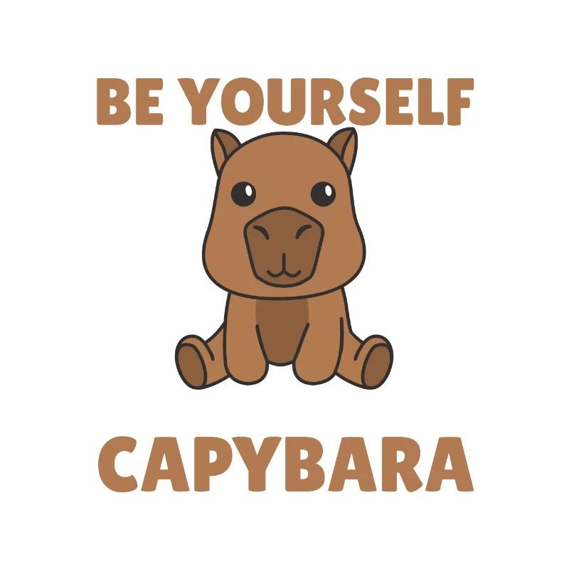 Sei immer du selbst außer du kannst ein Capybara