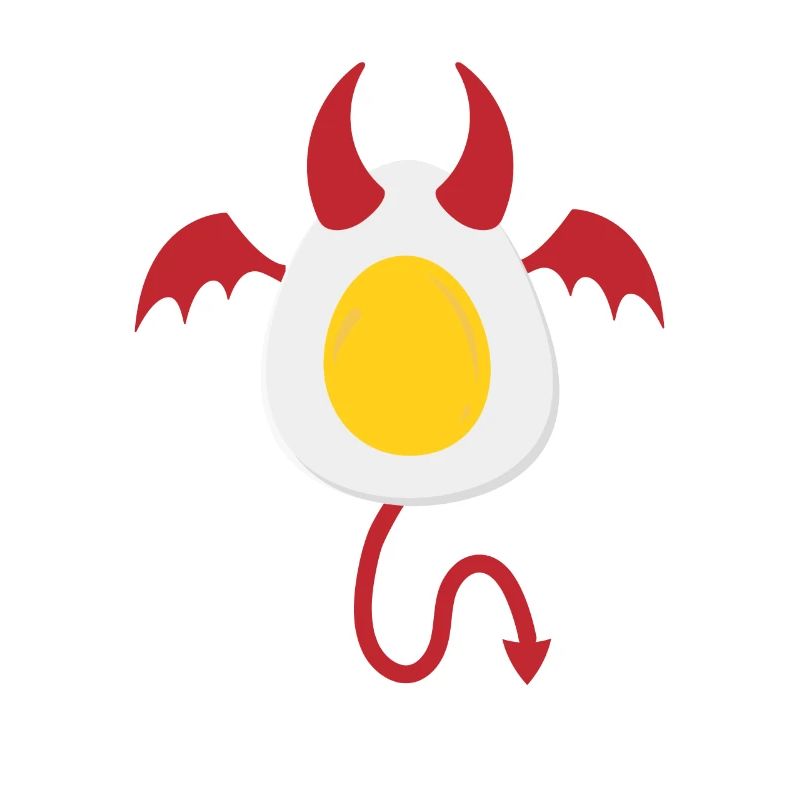 Funny Halloween Devil Egg Food Lover Spooky