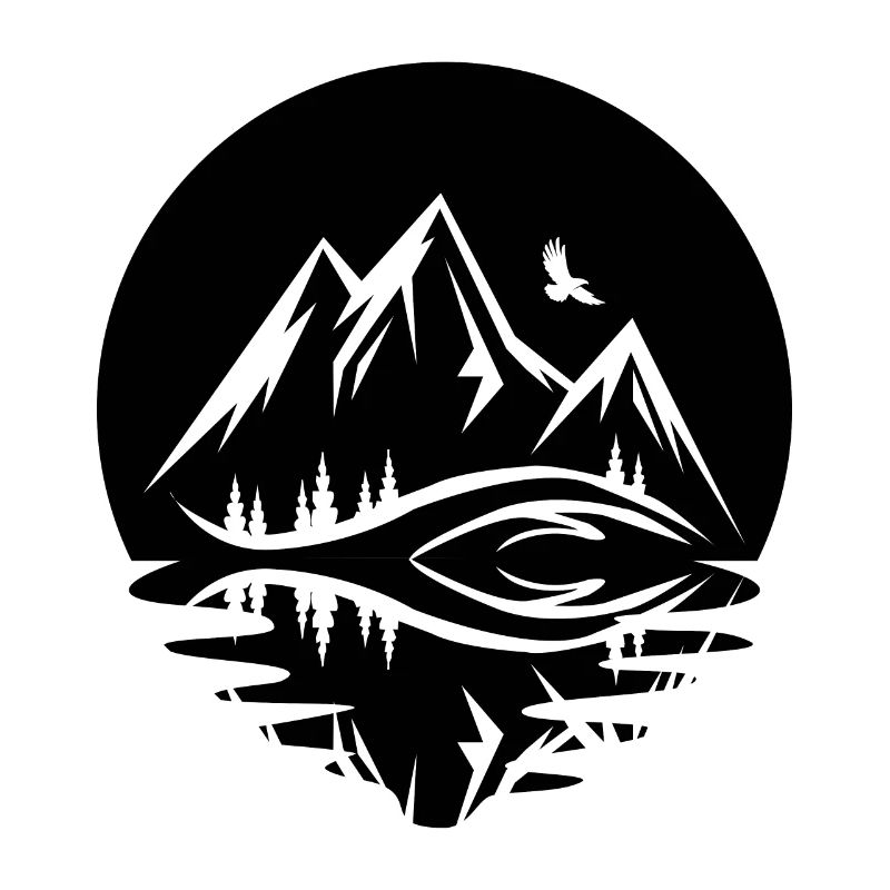 Circle and Reflection - Mountain -