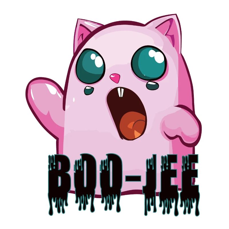 Boo-jee cat ghost pink