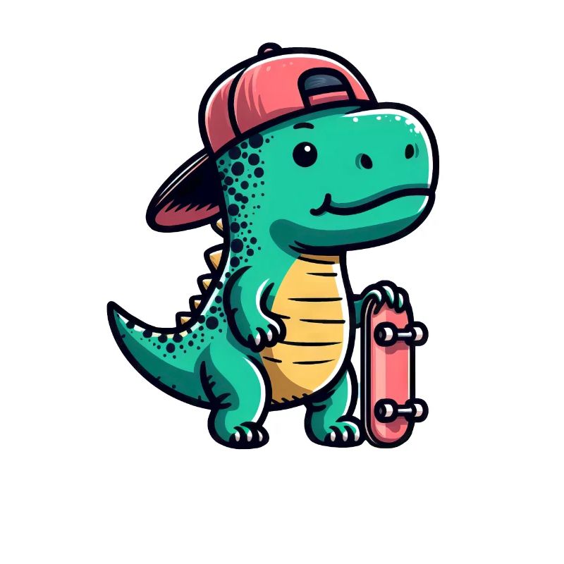 T-Rex Skateboarder: A Fun and Creative