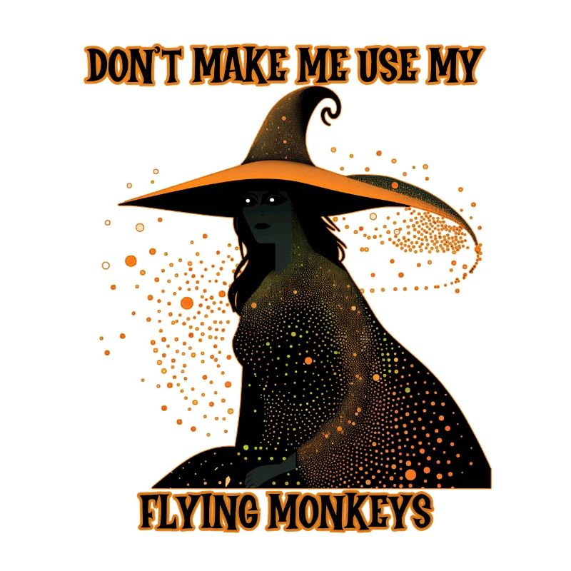 Witch silhouette, Flying Monkeys