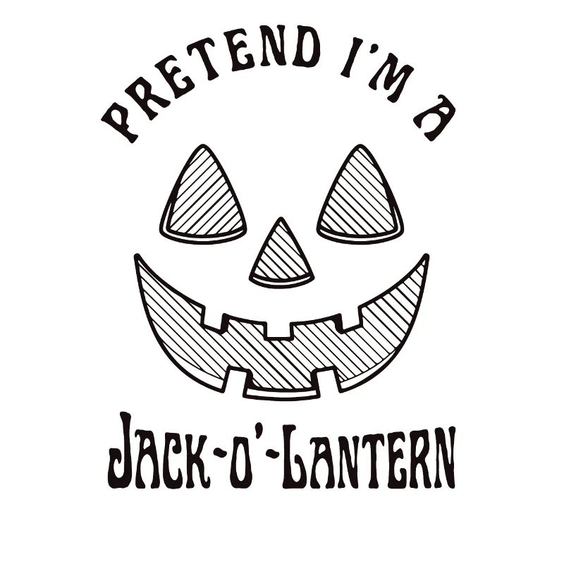 Tu so, als wäre ich ein Jack O Lantern Face Pumpkin Lazy