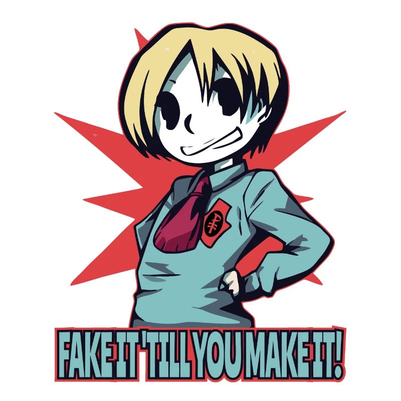 Anime Mädchen: Tu so, als ob, bis du es schaffst