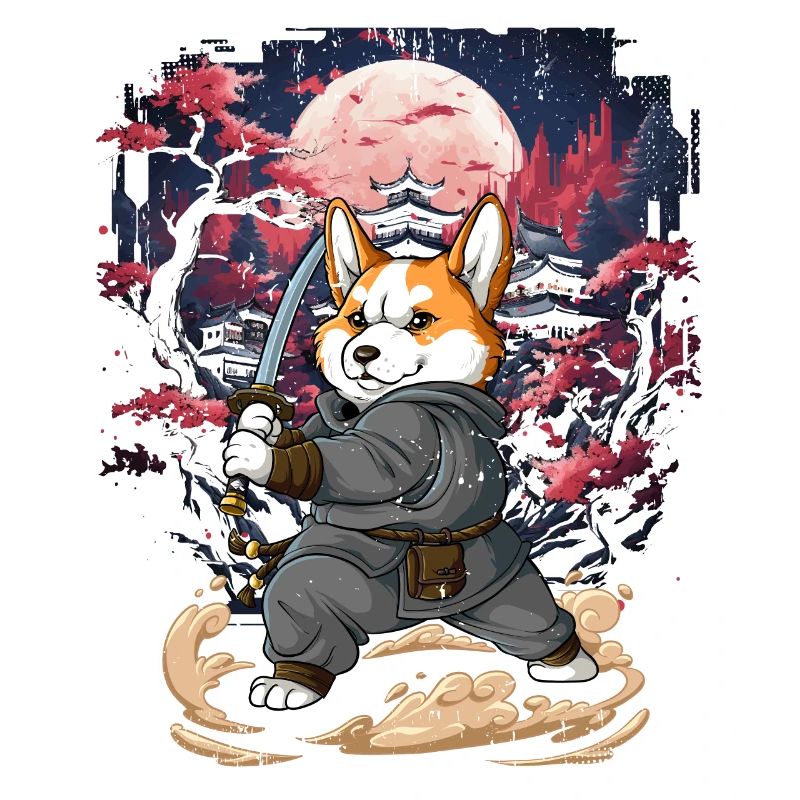 Samurai Corgi