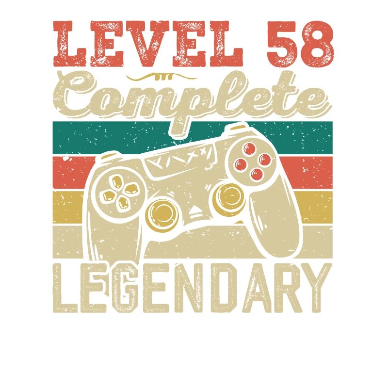 Level 58 Complete, 58 Birthday Gift