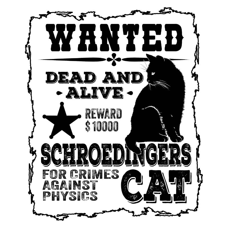 Le chat de Schrödinger Dead And Alive Physics Joke