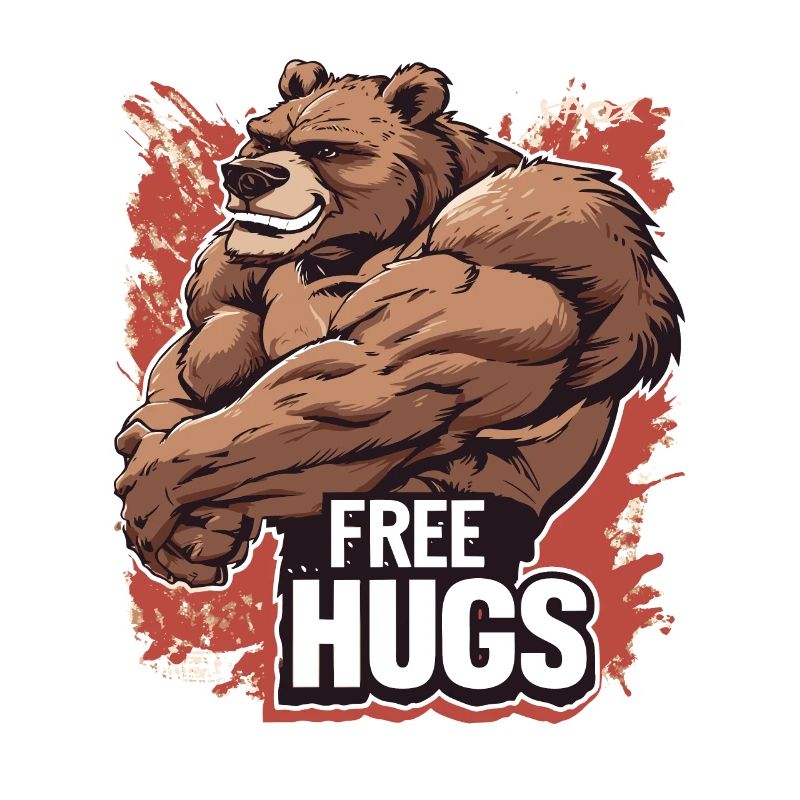 Bodybuilder Rough Bear - Câlins gratuits