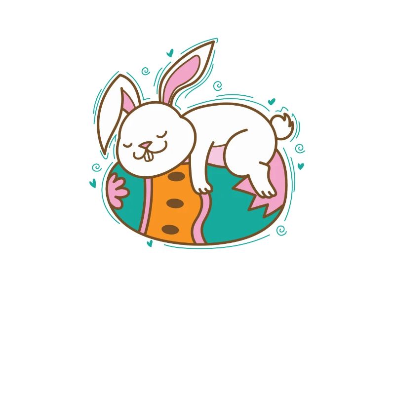 Easter Bunny on Easter Egg Spring